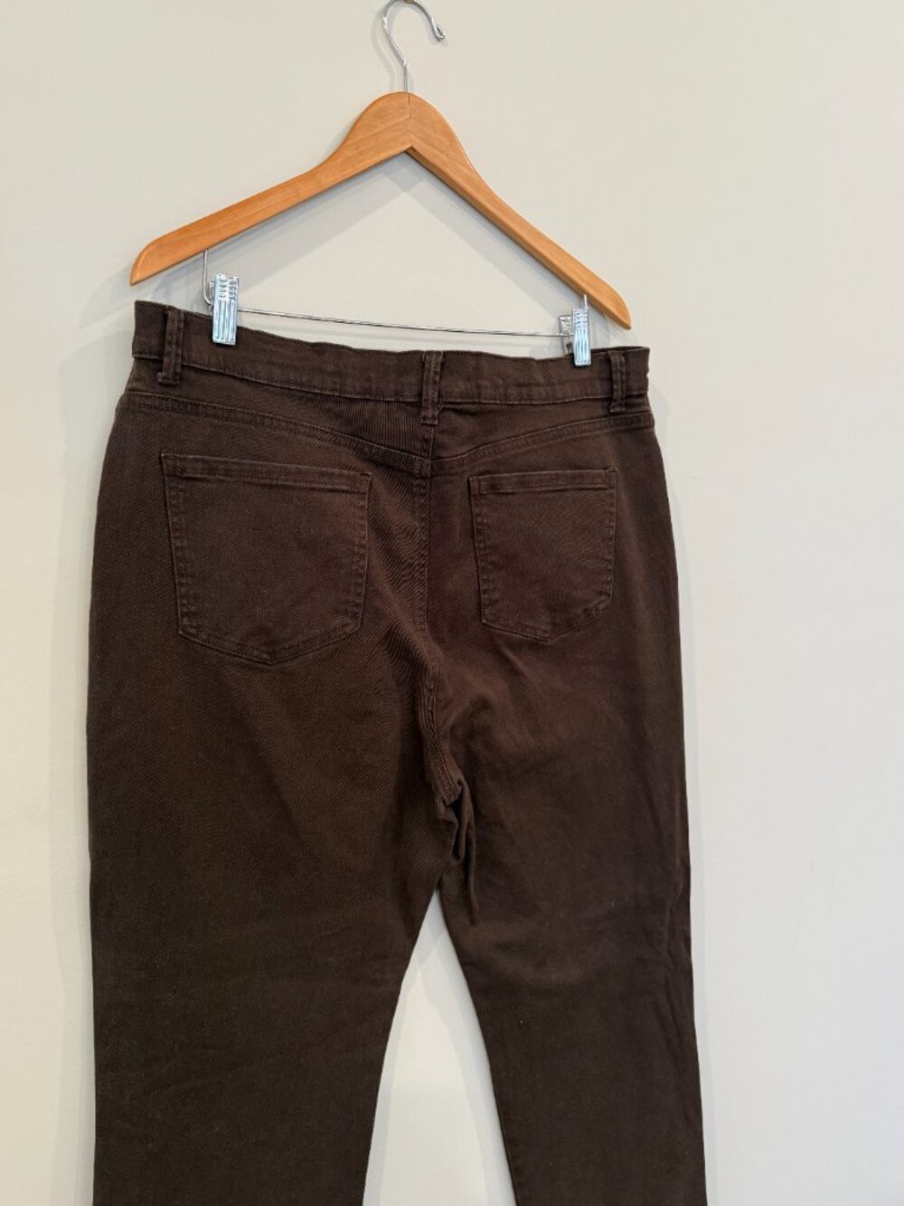 Dark Brown Denim Jeans Gloria Vanderbilt Amanda Size 18 - Picture 6 of 8